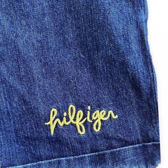 TOMMY HILFIGER | Yellow & Blue | COTTON TOP & SHORTS SET - Picture 5 of 9